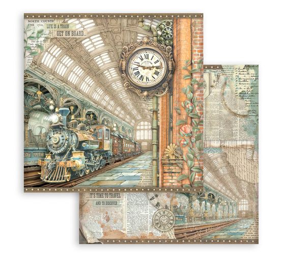 Bloc de papier scrapbooking &laquo; Gardens of Time &raquo;