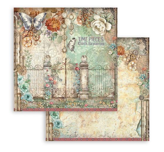 Bloc de papier scrapbooking &laquo; Gardens of Time &raquo;