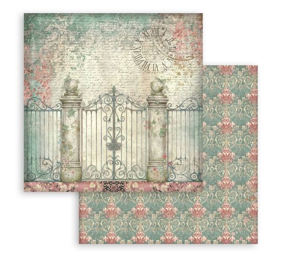 Bloc de papier scrapbooking &laquo; Gardens of Time Backgrounds &raquo;