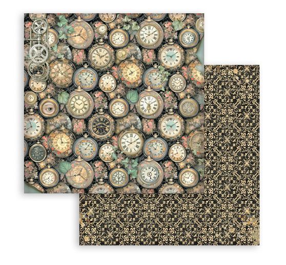 Bloc de papier scrapbooking &laquo; Gardens of Time Backgrounds &raquo;