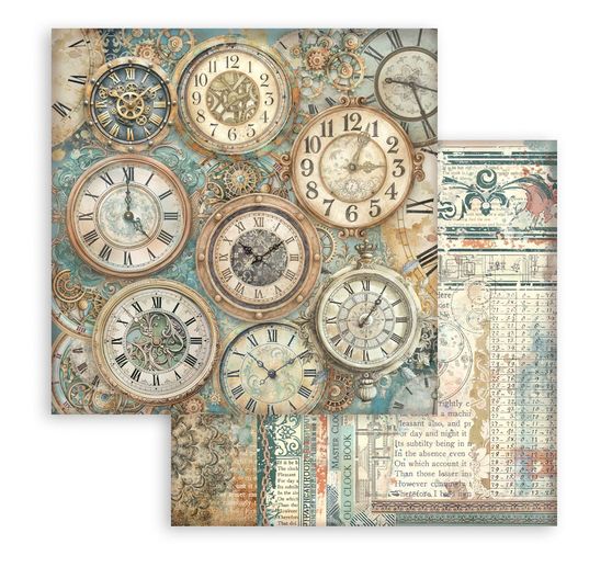 Bloc de papier scrapbooking &laquo; Gardens of Time Backgrounds &raquo;