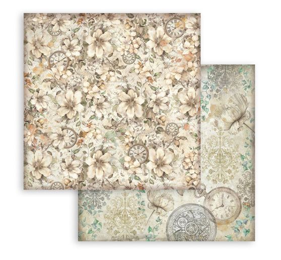 Bloc de papier scrapbooking &laquo; Gardens of Time Backgrounds &raquo;