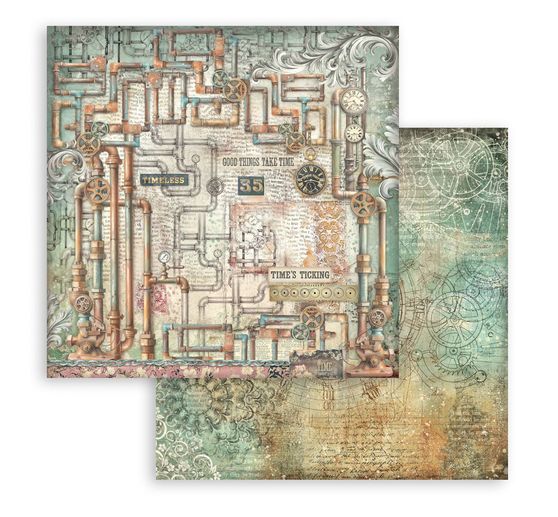 Bloc de papier scrapbooking &laquo; Gardens of Time Backgrounds &raquo;