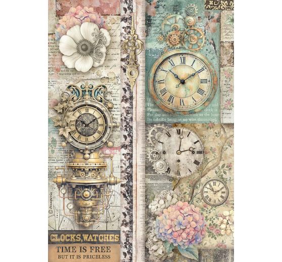 Motif straw silk assortment "Gardens of Time", DIN A4, set of 6