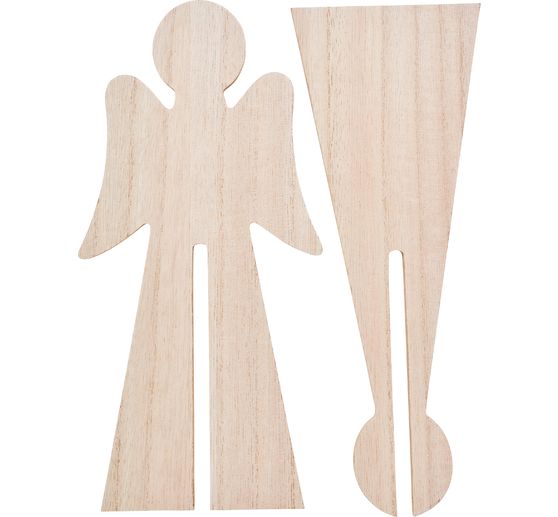 D&eacute;coration &agrave; embo&icirc;ter en bois VBS &laquo; Ange &raquo;