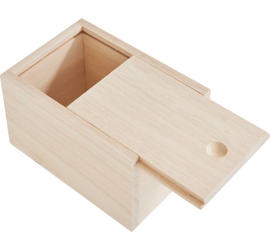 Bo&icirc;te en bois / bo&icirc;te &agrave; th&eacute; avec couvercle coulissant VBS