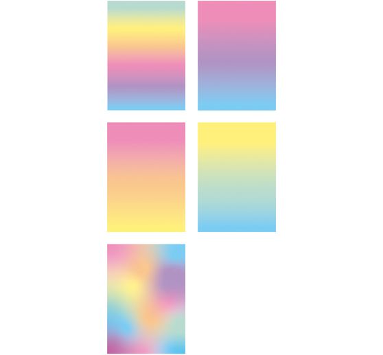 Papier gomm&eacute; brillant &laquo; Rainbow &raquo;