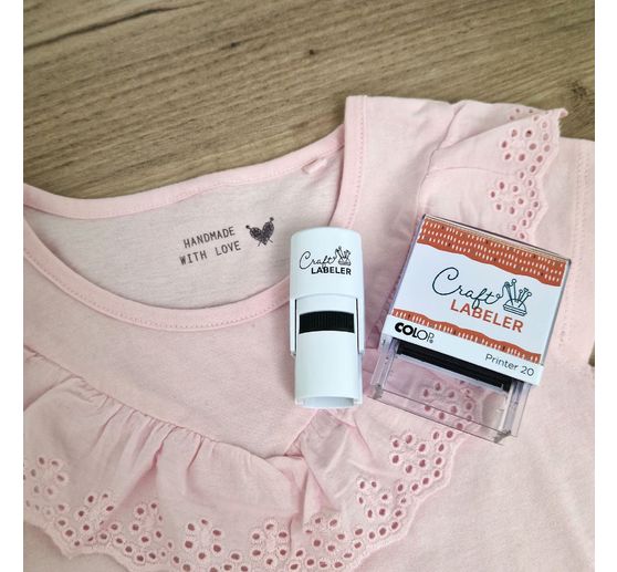 COLOP Craft Labeler tampon textile &laquo; Handmade &raquo;