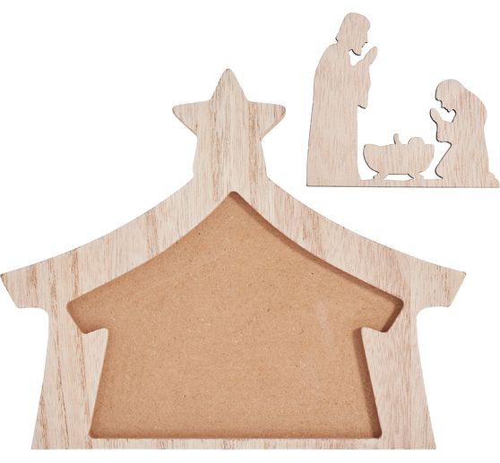 Cr&egrave;che en bois avec renfoncement VBS