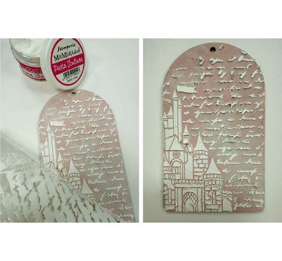 Stencil "Wonderland - Castle", 20 x 25 cm