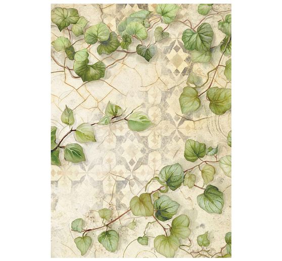 Motif straw silk backgrounds "All Around", DIN A6, set of 8