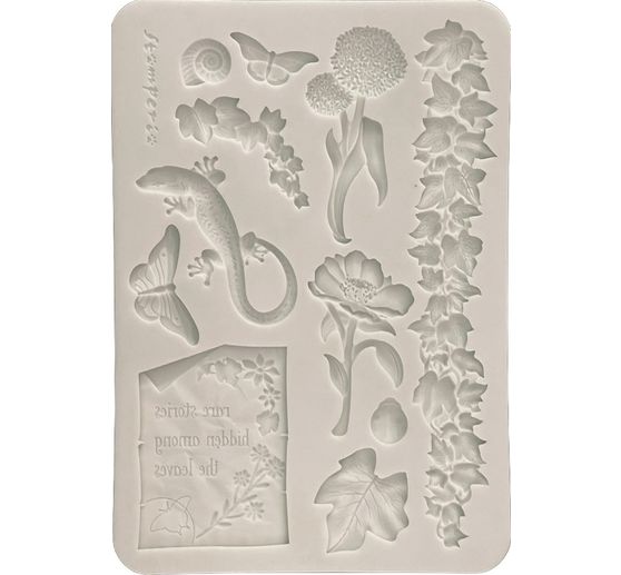 Moule en silicone A5 &laquo; All Around - Flowers and Leaves &raquo;