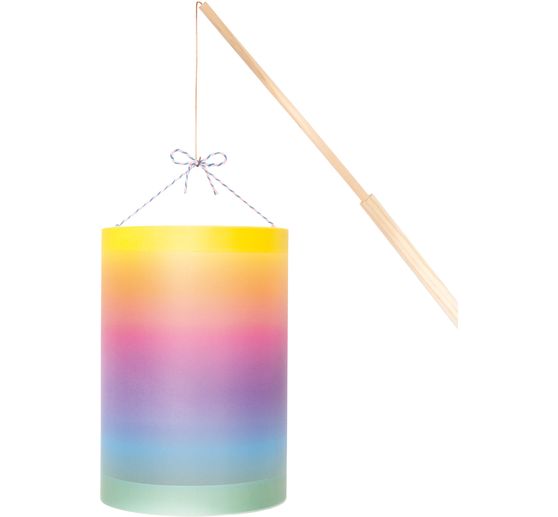 Kit cr&eacute;atif lanterne, lumi&egrave;re LED incluse &laquo; Arc-en-ciel &raquo;