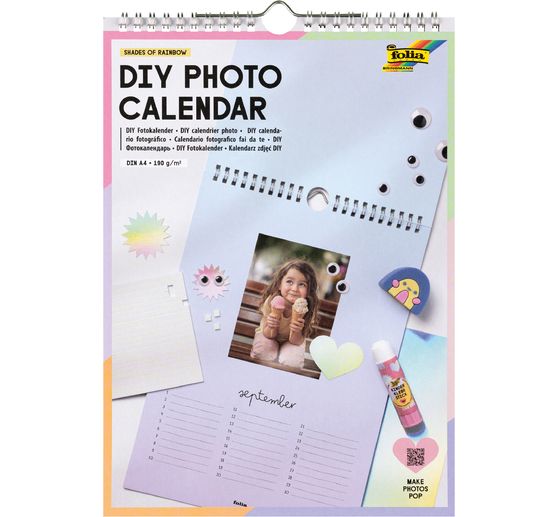 DIY Calendrier photo &laquo; Shades of Rainbow &raquo;