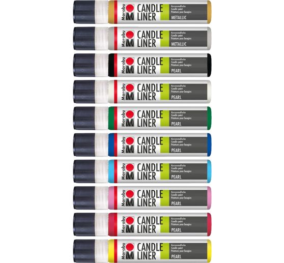 Set Candle Pen &laquo; Party &raquo;, 10 x 25 ml