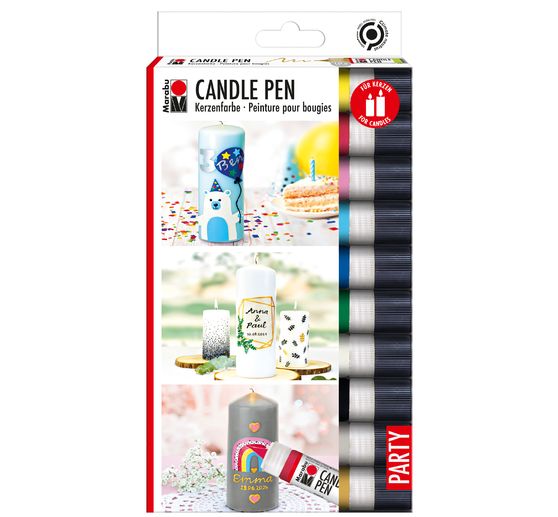 Set Candle Pen &laquo; Party &raquo;, 10 x 25 ml