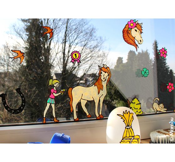 Window Color KiDs &laquo; Ferme aux poneys &raquo;, 6 x 25 ml