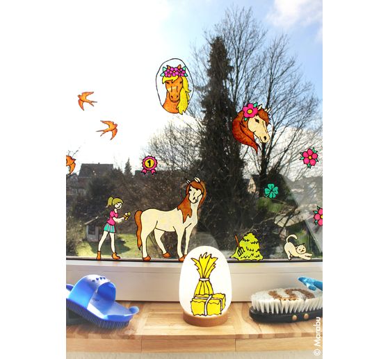 Window Color KiDs &laquo; Ferme aux poneys &raquo;, 6 x 25 ml