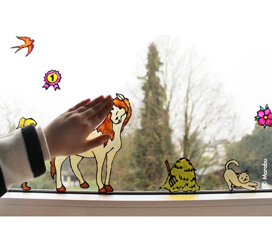 Window Color KiDs &laquo; Ferme aux poneys &raquo;, 6 x 25 ml