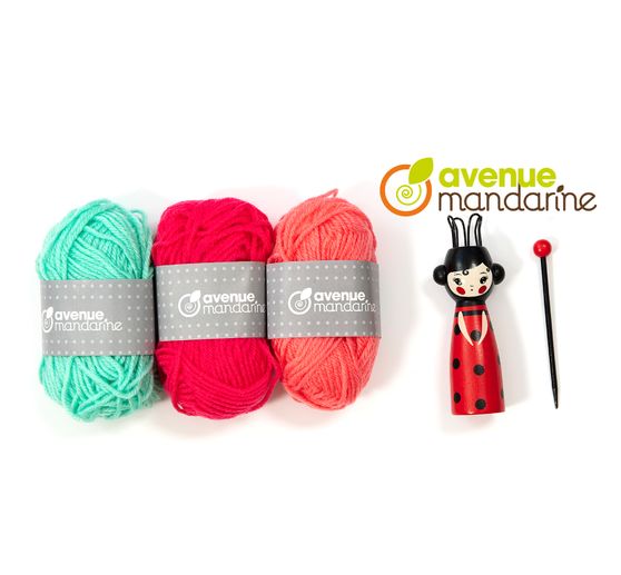 Bo&icirc;te cr&eacute;ative Avenue Mandarine &laquo; Tricotin &raquo;