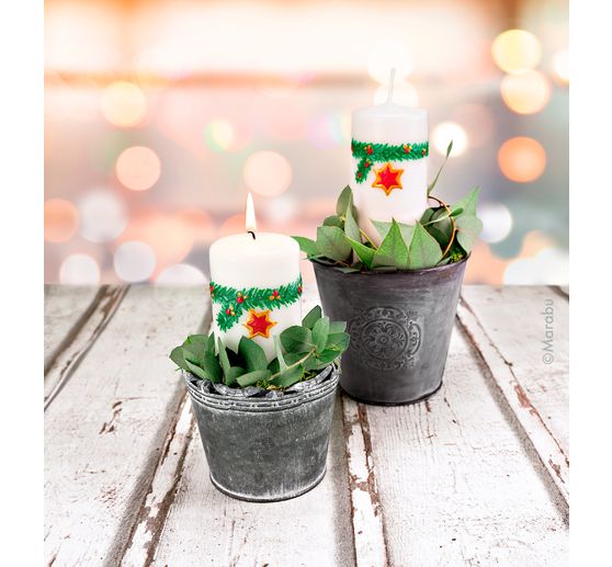 Set Candle Pen Marabu &laquo; Christmas Spirits &raquo;, 10 x 25 ml