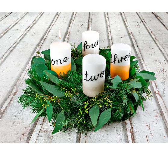 Set Candle Pen Marabu &laquo; Christmas Spirits &raquo;, 10 x 25 ml
