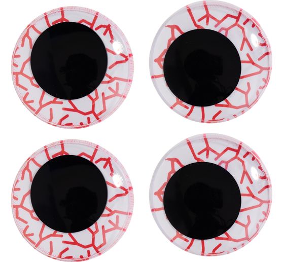 Yeux mobiles autocollants &laquo; Veines &raquo;, &Oslash; 35 mm
