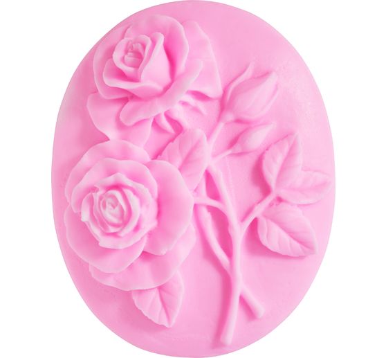 Moule &agrave; savon en silicone VBS &laquo; Two Roses &raquo;