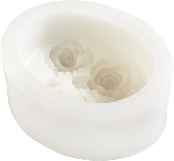 Moule &agrave; savon en silicone VBS &laquo; Two Roses &raquo;