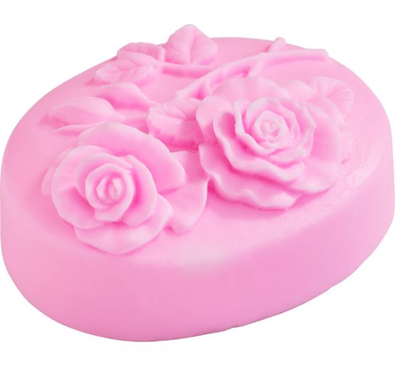 Moule &agrave; savon en silicone VBS &laquo; Two Roses &raquo;