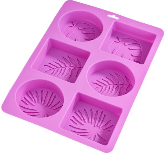 Moule &agrave; savon en silicone &laquo; Feuilles de palmier &raquo;