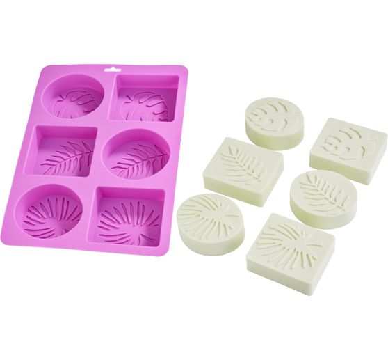 Moule &agrave; savon en silicone &laquo; Feuilles de palmier &raquo;