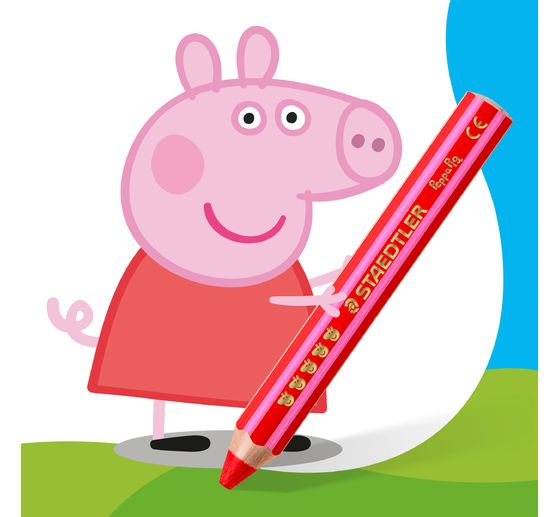 Noris junior Children&rsquo;s coloured pencils "Peppa Pig", + 1 sharpener