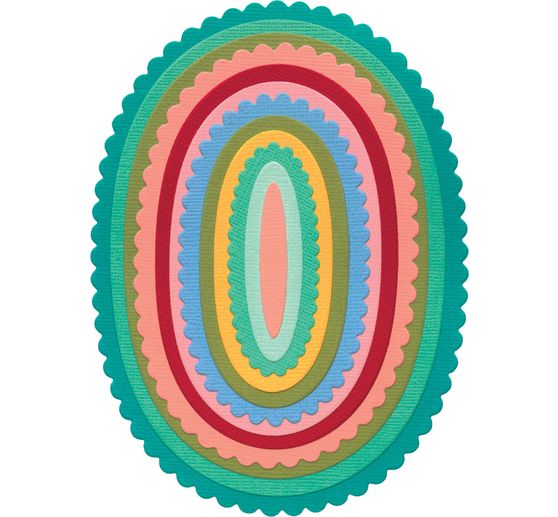 Sizzix Framelits Punching template "Fancy Ovals"