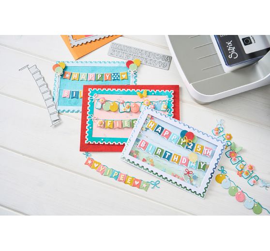 Gabarit d'estampe Sizzix Thinlits &laquo; All about Banners &raquo;