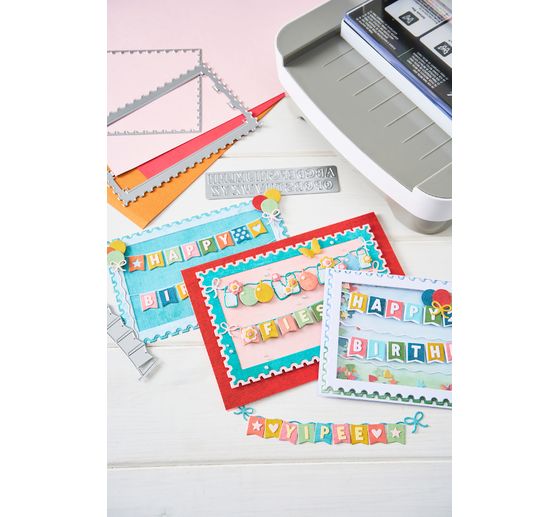 Gabarit d'estampe Sizzix Thinlits &laquo; All about Banners &raquo;