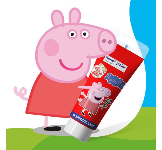 Peintures au doigt Noris junior &laquo; Peppa Pig &raquo;, 4 x 75 ml