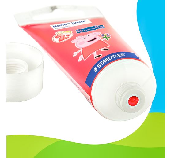 Peintures au doigt Noris junior &laquo; Peppa Pig &raquo;, 4 x 75 ml