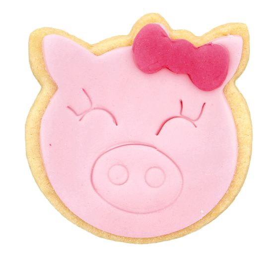 Emporte-pi&egrave;ce &laquo; Petit cochon avec n&oelig;ud &raquo;