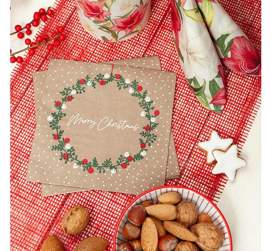 Serviette &laquo; A Christmas Wish &raquo;