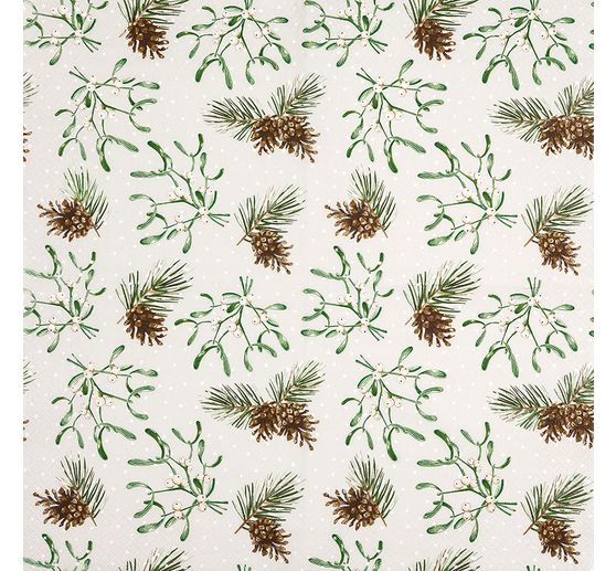 Serviette &laquo; Sweet Mistletoe &raquo;