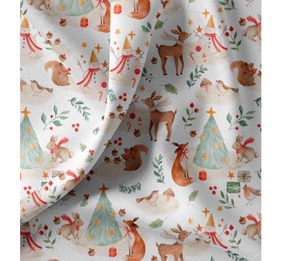 Tissu coton au m&egrave;tre &laquo; Magie de la for&ecirc;t &raquo;