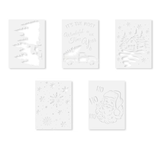 Set de pochoirs VBS &laquo; P&eacute;riode de No&euml;l &raquo;