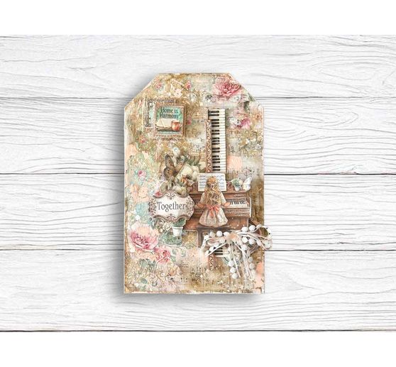 Bloc de papier scrapbooking Stamperia &laquo; Symphony &raquo;