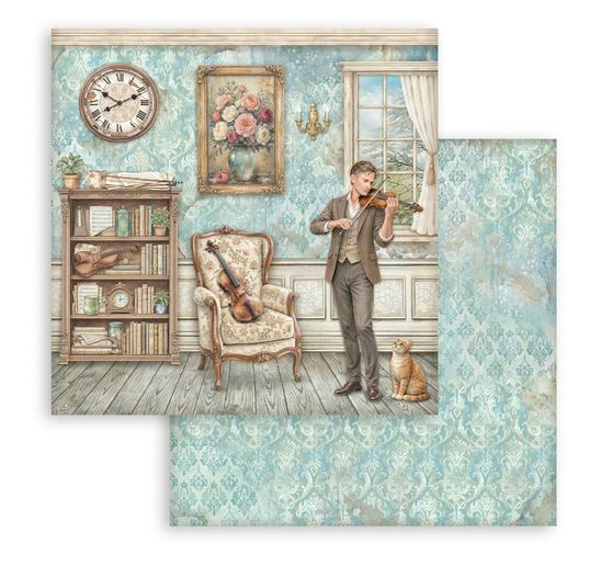Bloc de papier scrapbooking Stamperia &laquo; Symphony &raquo;