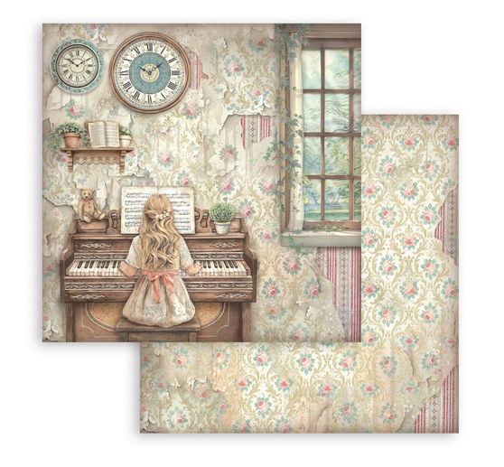 Bloc de papier scrapbooking Stamperia &laquo; Symphony &raquo;
