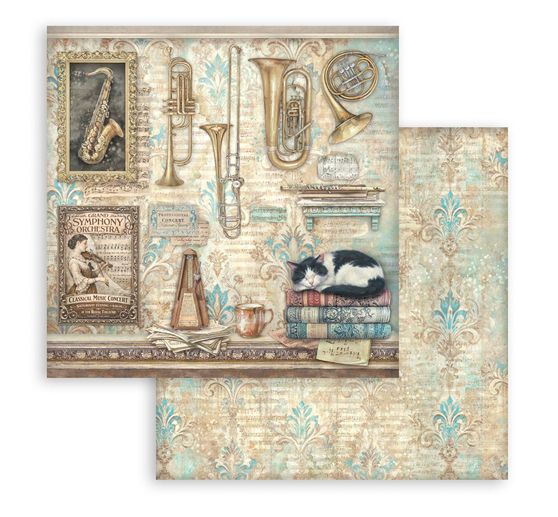 Bloc de papier scrapbooking Stamperia &laquo; Symphony &raquo;