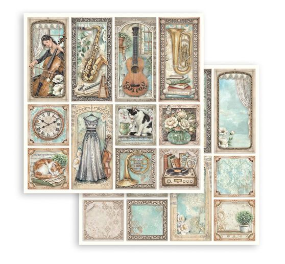 Bloc de papier scrapbooking Stamperia &laquo; Symphony &raquo;