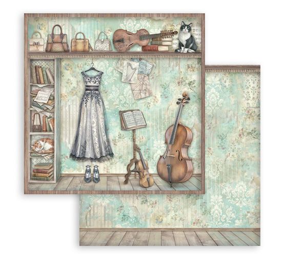 Bloc de papier scrapbooking Stamperia &laquo; Symphony &raquo;