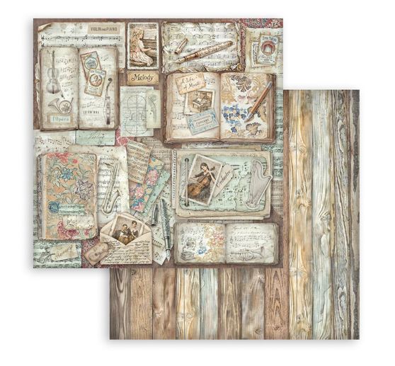 Bloc de papier scrapbooking Stamperia &laquo; Symphony &raquo;